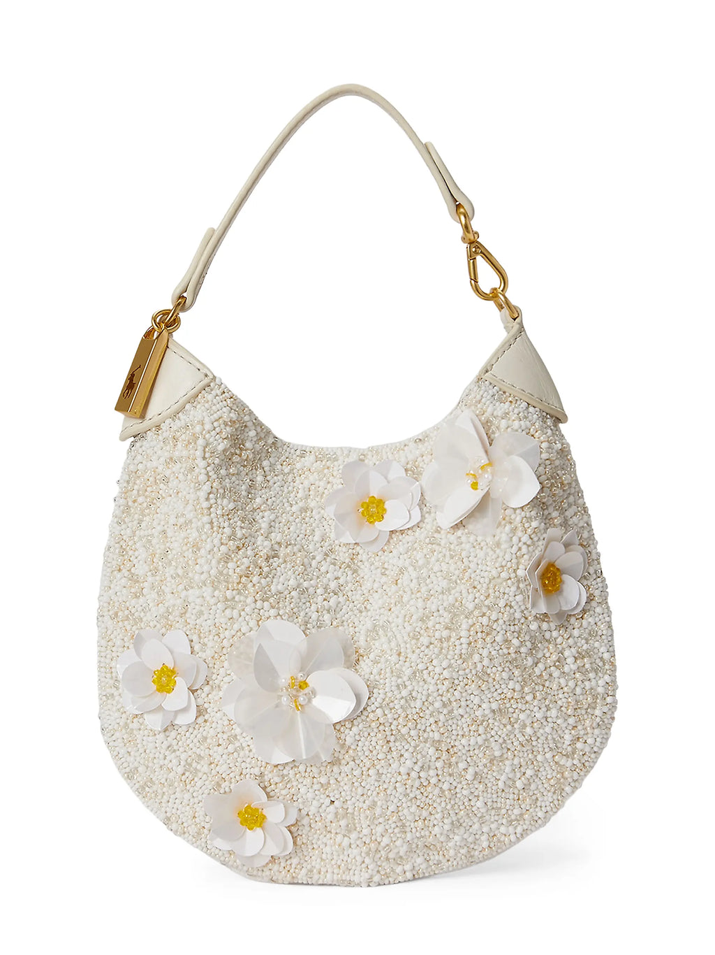 Fresh Floral Beaded Handbag