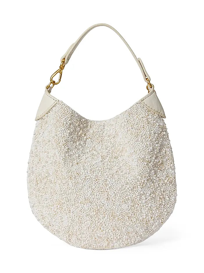 Fresh Floral Beaded Handbag