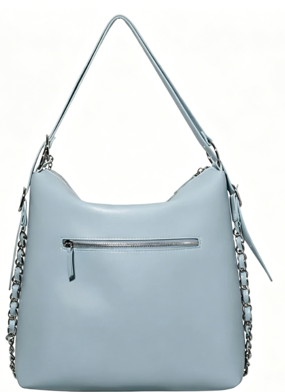 Blue Convertible Hobo Bag/Backpack